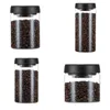 Bouteilles de stockage pichet scellé sous vide grains de café verre hermétique bidon céréales alimentaires bonbons garder pot frais