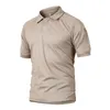 T-shirts tactiques militaires d'été pour hommes T-shirts légers à séchage rapide Armée Airsoft T-shirts Randonnée Travail Cargo Short SleeveT-shirts S-5XL m8XS #