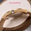 Machinery AP Wrist Watch 77244OR.GG.1272OR.01 Millennium Series 18K Rose Gold Frost Gold Opal Stone Manual Mechanical Womens Watch