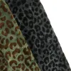 Fabric Leopard Print Stretchy Tie Dye Velvet Fabric Brocade Flocked African Jacquard Fabric for Cheongsam Dress Sewing 160cm Width