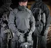 Nouveau Pieer tactique grenouille costume Camoue homme entraînement en plein air chasse respirant Lg-manches chemise Combat militaire Fans uniforme B0p8 #
