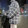 フリースの厚い文字グラフィックメン冬のコートスタンドカラーサイズのパーカー韓国スタイルの男性パッド入りコートウォームジャケットm-2xlセールl5uo＃