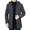 Kalın Polar Parkas Erkekler Kapşonlu Lg Coat Poleece Mens Ceketler Dış giyim rüzgar geçirmez yastıklı parka erkek ceket ceket erkekler Sonbahar M63Z#