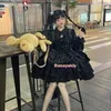 Japonais Victorien Gothique Lolita Dr Femmes Punk Style Doux Dentelle Arc Eveing Party Dres Harajuku Y2k Cosplay Princ Dr f8eX #