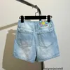 Projektantka nanyou damska odzież na żywo Nisza niszowa ręcznie malowane dżinsowe szorty dżinsowe dżinsowe dżinsy N1K9