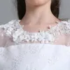 Teen pizzo bianco abiti da damigella d'onore fiocco di fiori vestito per bambini per ragazza cerimonia festa nuziale abito da sera vestido 10 14 anni 240318