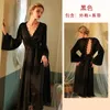 Vêtements à la maison Lace Backless Backless Robe Bride Bride Wedding Long Manches Sorongée Sorongée Kimono Robe Party Robe Wear Nightgown Loungear