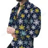 harajuku hawajskie koszule mężczyźni fi koszula lg rękaw na plażę bluzka męska odzież wokaty bluzki kwiatowe Camisas Streetwear I3fh#