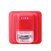Klaxon d'alarme incendie 119, alarme incendie LED, lumière clignotante, sirène 12V 24V, alarme sonore et lumineuse
