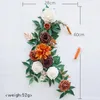 Decorative Flowers Wedding Arch Flower Floral Swag Garden Wreath Chair Back Artificial For Bench