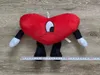 Red Love Heart Bad Bunny Films TV Poupées en peluche Jouet Animaux en peluche Chanteur de mode Artiste PP Coton Salon Décoration de la maison Cadeau 2143287