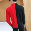 Schwarze rote Bomberjacken für Männer 2024 Fi Marke Slim Fit Einreiher Harajuku Patchwork Hip Hop Jacke Männer Stil Kleidung h4z6 #