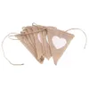 Pull Linen Party Flag Heart Love Supplies Outdoor Wedding Decoration Buntings Birthday Background Decorations Banner s