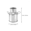 Vaser Happy Yami Mini Retro Milk Can Galvanized Vase Jug Metal Flower Dollhouse Miniature Plant Pot Home Kitchen Living Living