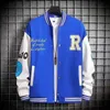 Y2K Men's Bomber Jacket Streetwear 2023 Hip Hop Vintage Letter Brodery Patchwork Baseball Jacket Cott College Coats Outwear U9Z7#
