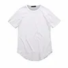 Summer Short Sleeve T-shirt för män Casual Base Baggy Solid Black White Slim Fit LG Style T-Shirts Tee Tops Clothing 692d#