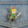 Adventure Game Character Enamel Pin Cartoons Shield Soldier Brooches Lapel Pin Backpack Hat Clothes Badge Jewelry for Friends