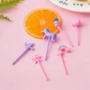 Forks 2/4/6PCS Mini Fruit Fork Set Kid Cute Bento Box Decor Dessert Cartoon Toothpick Cake Party Supply