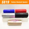 Trådlös Bluetooth -högtalare Creative Colorful Lights Portable Högtalare Pluggbara utomhus Bluetooth -högtalare Dual Membran Baseffekt