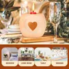 Candle Holders Small Holder Desktop Ornament Stand Wooden Tea Light Decorative Vintage Christmas For Table Lights