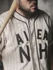 brs Wartime Baseball-Trikot, Uniform, Retro, gestreift, Baumwolle, Leinen, Herrenhemden v5sR #