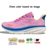 With Box 2024 Hokasss Clifton 8 Running Shoes Womens Bondi 8 Clifton 9 Triple White Summer Song Blue Coral Peach Real Teal Lunar Rock Sports Mens Trainer Sneakers