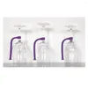 Rangement de cuisine 1/2/5 pièces porte-gobelet pour lave-vaisselle violet Assistant de lavage réglable Flexible accessoires de haute qualité pince à verre à vin