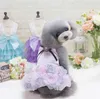 Cão vestuário roupas para animais de estimação teddy de alta qualidade princesa rosa saia é melhor do que urso primavera verão gota entrega casa jardim suprimentos dh87a