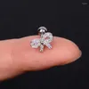 Stud Earrings 1pcs Fashion Elegant Crystal Butterfly Studs For Women Piercing Cartilage Cute Statement Korean Jewelry Gifts