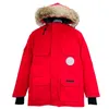 2024 Nuovo Canada Uomo Donna Giù Parka Puffer Cappotto Designer Donna Uomo Parka Goose Lungo Foglia d'acero Pietra Piumino Piumino collo di pelliccia amanti invernali regalo caldo