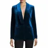 2024 Winter Women's Jacket Veet Suit Single Jacket Slim Casual Fi Comfortable Commuting Elegant Jacket for Women v2aK#
