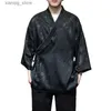 T-shirts pour hommes 2024 Été Style chinois Lâche Hanfu Vintage Chemises pour hommes Mode japonaise Kimono Streetwear24328