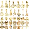 Charms 925 Sterling Sier Fit Mulheres Pulseira Beads Charme 14K 18K Cor de Ouro Coração Flores Gota Entrega Jóias Descobertas Componentes Otrsm