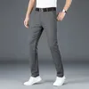 Hommes printemps été mode affaires décontracté pantalons longs costume pantalon mâle élastique droit formel pantalon plus grande taille 30-40 240308