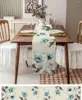 Tabela pano cerceta tulipa verão flor botânica linho corredor primavera floral cômoda cachecol decoração cozinha jantar casamento deocr