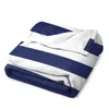 Blankets Navy Blue And White Stripes Throw Blanket Sofa Bed Extra Large