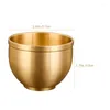 Mugs Mini Brass Wine Cup Multipurpose Round Container Home Golden Vintage El Restaurant Gift Decor