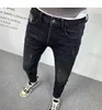 Printemps Automne Jeans de luxe pour hommes Wed Slim New Korean Black Ripped Cowboy Stretch Classic Vintage Vêtements Pantalons pour hommes t08R #