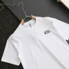 初夏の男性TシャツデザイナーTシャツメンズ女性ファッションレター刺繍グラフィックティーソリッドカラーカジュアルショートスリーブシャツ2色