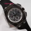 Gentlemen AP Wrist Watch Epic Royal Oak Offshore 26405CE Mens Watch Black Ceramic Fluorescent Digital Pointer Automatic Mechanical World Famous Watch Swiss Clock