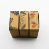 Gift Wrap 10st Craft Box Flamingo Floral Kraft Paper Packaging Peacock Cake Wedding Party Favor Candy Cookies Flowies