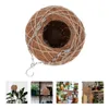 Vasos Coconut Palm Pendurado Cesto Hamper Hand-Malha Flowerpot Adorno Doméstico Coir Handmade Pingente De Parede Planta Cabide Recipiente