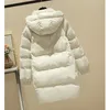 2024 New Winter Women Down Cott-padded Clothes Casual Hooded Thick Warm Jacket Loose Korean Medium To Lg Female Parkas 70o8#