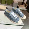 Designerskor Kvinnor Canvas Shoes Vintage Trainers Lace Up Flats Classic Sneakers Runner Trainer With Box Storlek 35-41