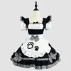 nuovo Cat Girl Maid Costume COSPLAY Costume da donna giapponese carino cameriera in bianco e nero classico cameriera I11h #