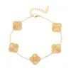Bracelets de charme de luxe trèfle pendentif en acier inoxydable collier Bracelet élégant femmes cadeau bijoux 239I