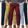 Kubro 9 colori marchio di abbigliamento da uomo dritto pantaloni da tuta da uomo autunno Busin stretch grigio kaki nero pantaloni larghi maschio C9Fd #