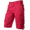 Grijs Camo Cargo Shorts Heren Cott Heren Korte Broek Comfortabele Bermuda Masculina Relaxed Fit Multi-Pocket Pantal Corto Hombre w9aN #