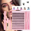 New Segmented Lashes 120 Clusters DIY Individual Eyelashes Soft Light Handmade Reusable Grafted Lashes Extensions Naturally Enlarge Eyes