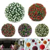 装飾的な花実用的なホームガーデングラスボール20/25cmトピアリーハンギングUV安定した結婚式の人工バスケット植物の誕生日